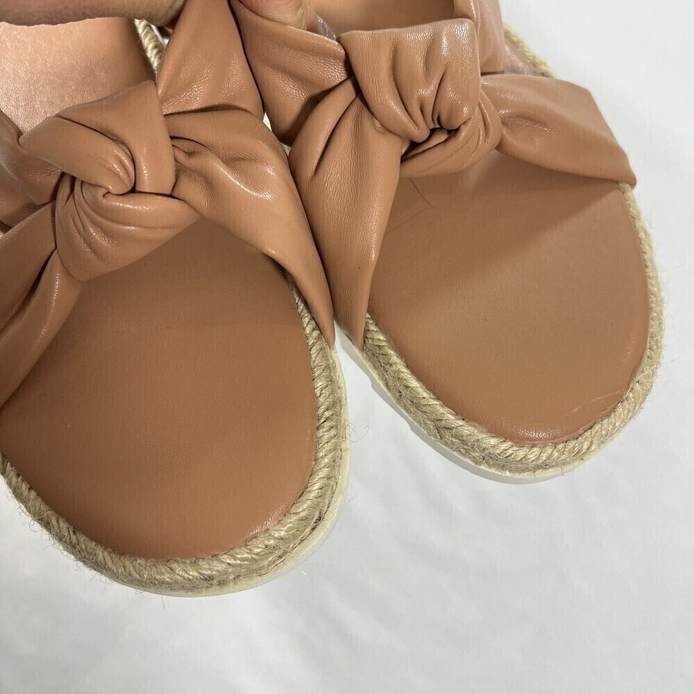 Universal Threads Open Toe Tan Knotted Espadrille… - image 7